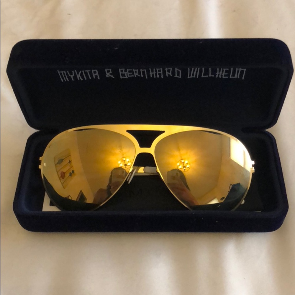 Mykita Gold Franz Sunglasses - Picture 2 of 8